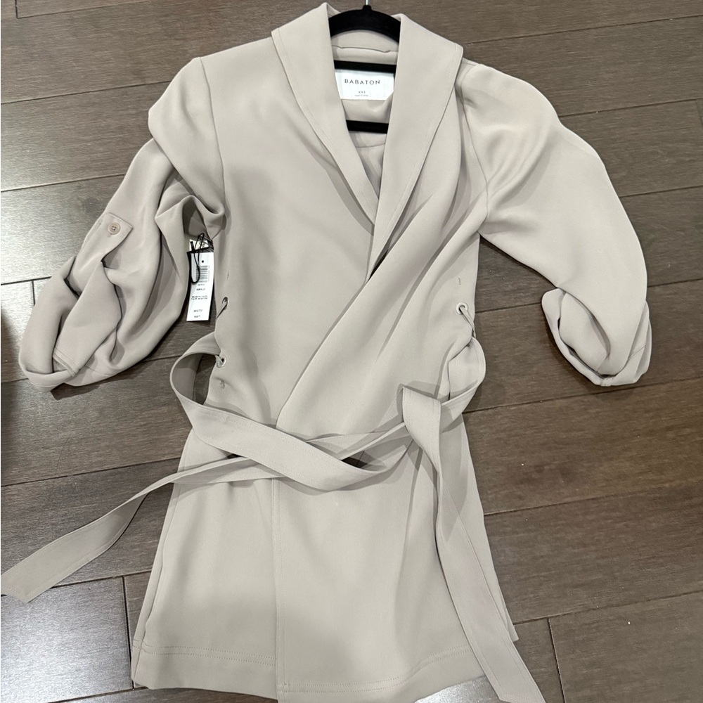 Babaton kahlo Light Taupe Belted Jacket